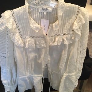 Sea New York Poppy Pintuck Blouse